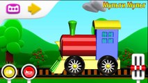 Educational cartoons for children. Construction game. Steam locomotive. Choo-choo trains for kids.