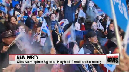 Conservative splinter Righteous Party holds formal launch ceremony