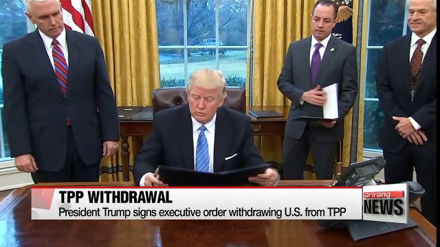 Trump pulls U.S. out of TPP trade deal