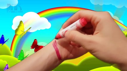 Colors for Children to Learn with Color Hand - Colours for Kids to Learn - Learning Videos Car