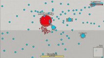 Solo Tank Booster Tease Enemy MOTHERSHIP / Solo Mothership !! Diep.io Game