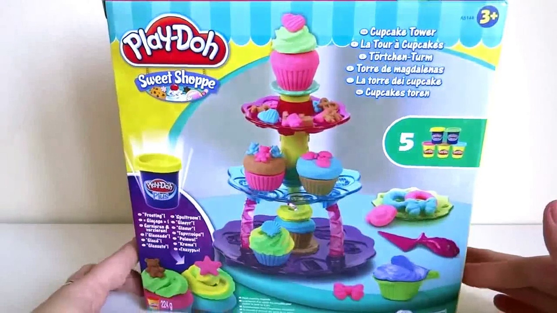 Play-Doh Cupcake Tower Includes 3 Pots Of Play-Doh & 2 Pots Of Play-Doh Plus 