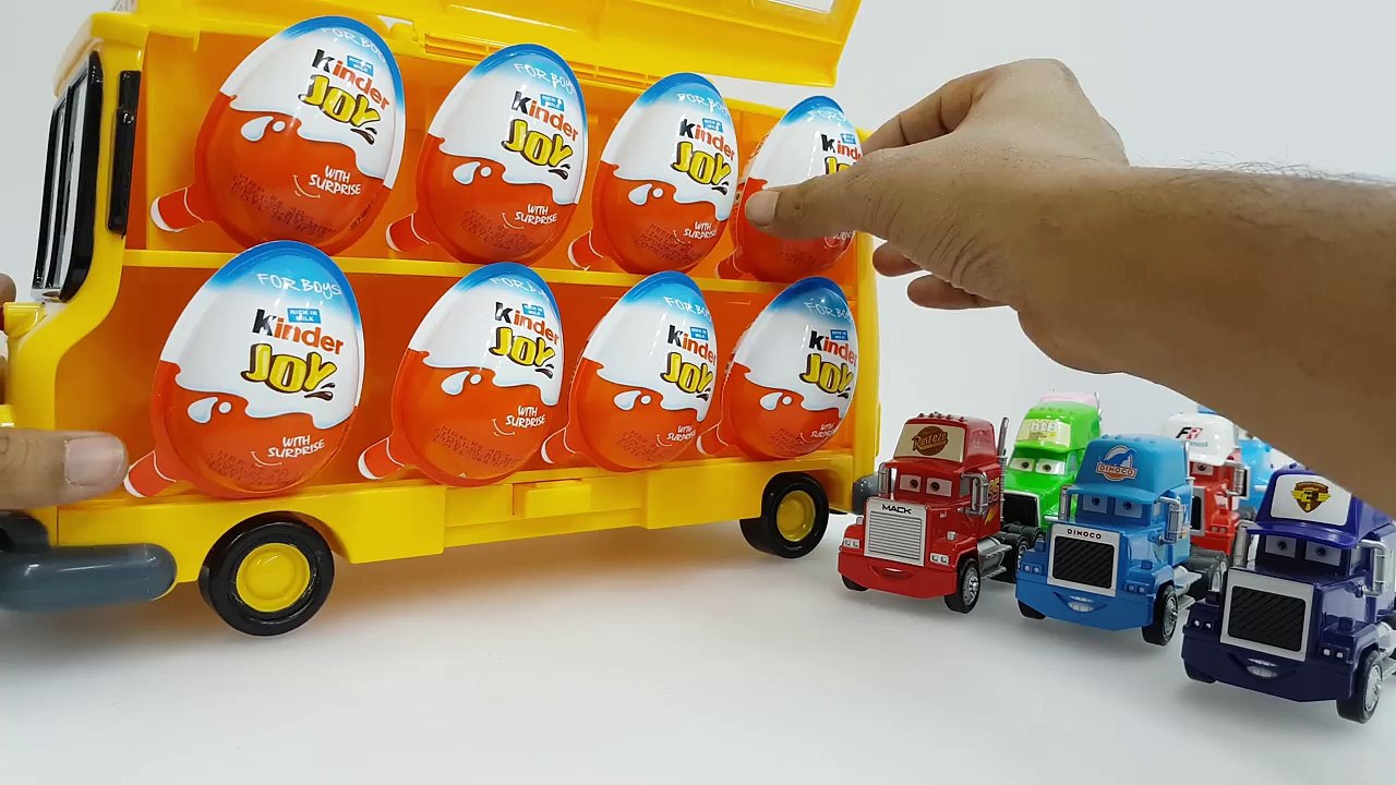 Disney Pixar Mack Truck Surprise Egg Toys for Children Kinder Surprise Eggs Disney Cars