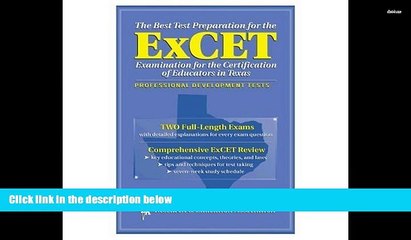 Audiobook  ExCET -- The Best Test Prep: for the Examination for the Certification of Educators in