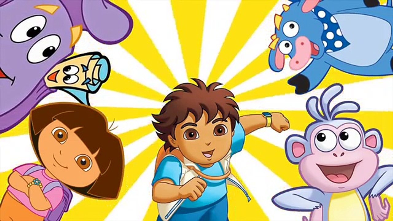 DORA THE EXPLORER, DIEGO, BOOTS, SWIPPER, | Daddy Finger Nursery Rhyme Song #Animation