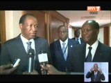 RTI- Le président Alassane OUATTARA a échangé avec son homologue du Burkina Faso