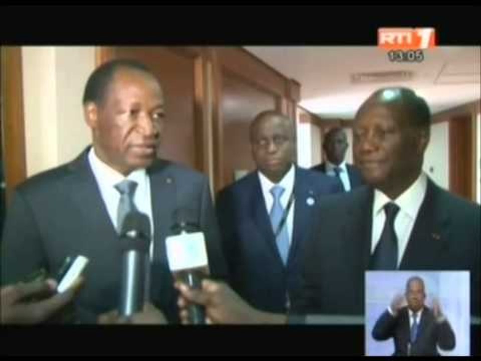 RTI- Le président Alassane OUATTARA a échangé avec son homologue du Burkina Faso