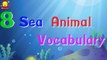 Морские животные | дошкольного | выучить английские слова, стишки | Детские песни дети Инди