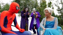 Злая Эльза цепи паук и замороженные elsa! ж/ JokerGirl Джокер замороженные Анна забавный супергерой реальной жизни