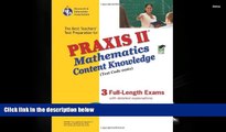 PDF [Download]  PRAXIS II Mathematics Content Knowledge (0061) w/CD-ROM (PRAXIS Teacher