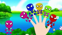 Spiderman Colors Finger Family Nursery Children Rhymes | Colours Spiderman Finger Family Songs