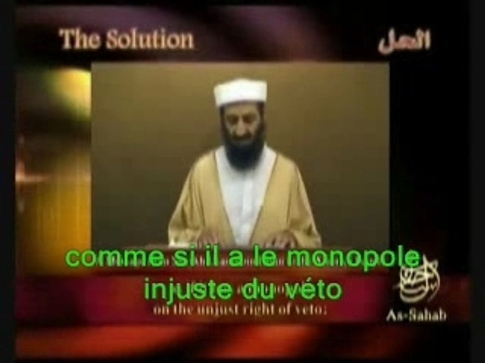 Discours Ben Laden en français