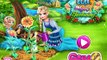 NEW Мультик онлайн для девочек—Эльза с дочкой ухаживает за цветами—Игры для детей
