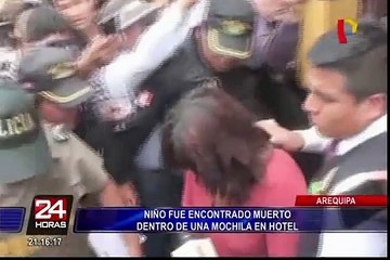 Esta es la versión de la madre del niño hallado muerto dentro de una mochila