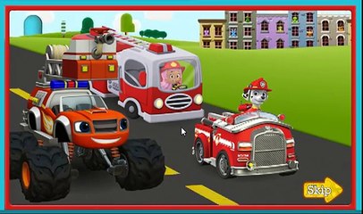 Маршал щенячий патруль спасает зверят / Пожарная машинка