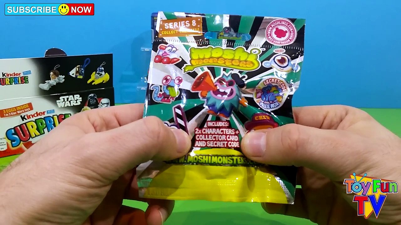 Star Wars Kinder Surprise Eggs Doctor Who Moshi Monster Blind Bags Zomlings Surprise