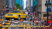 Finger Family Taxi Vehicles | Funny Finger Family Nursery Rhymes Yellow color Taxi Cab