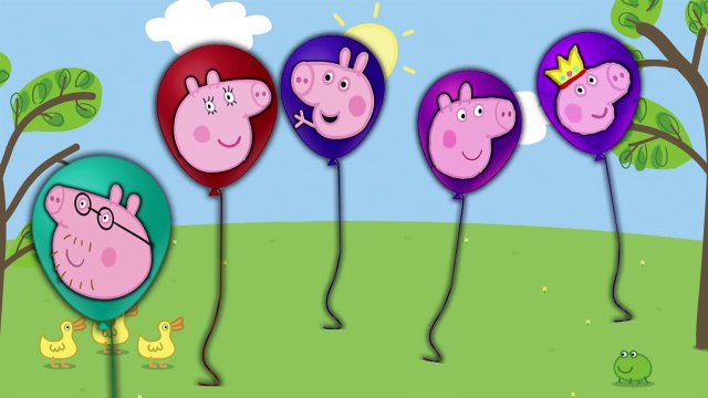 Peppa Pig Balloons Finger Family Daddy Finger Song Balloon Nursery Rhymes Cookie Tv Video