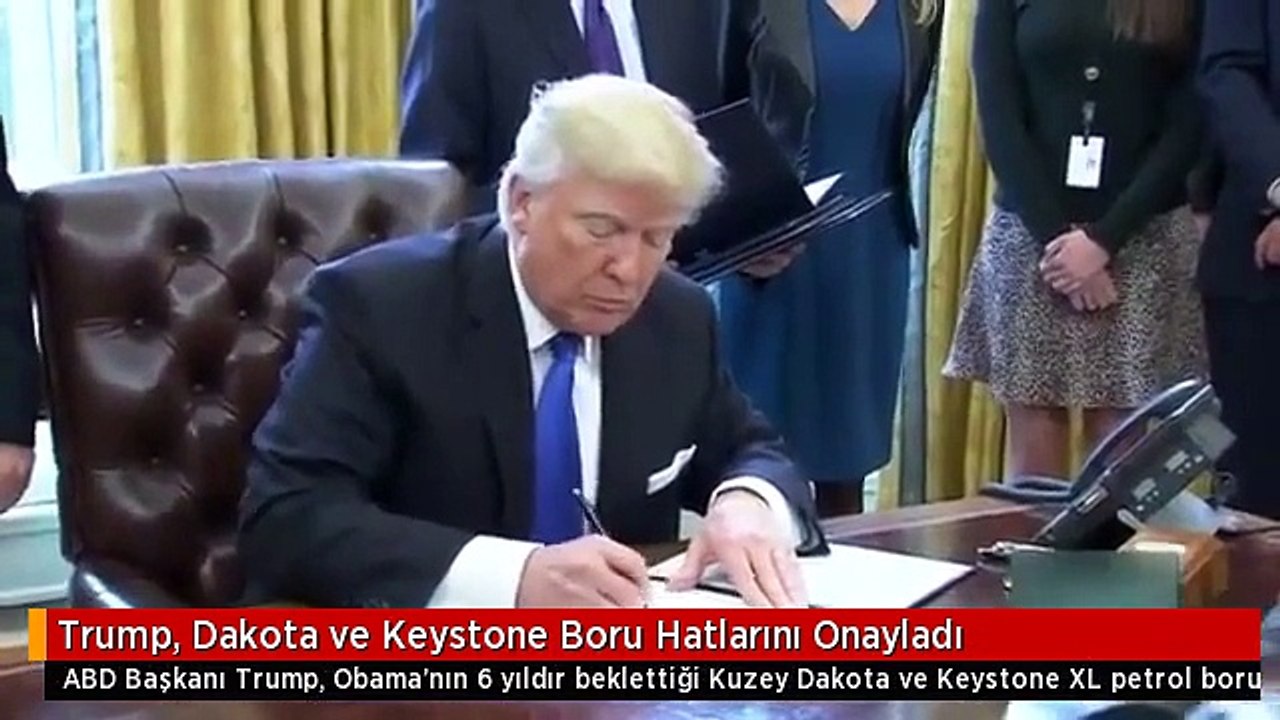 Trump, Dakota ve Keystone Boru Hatlarını Onayladı