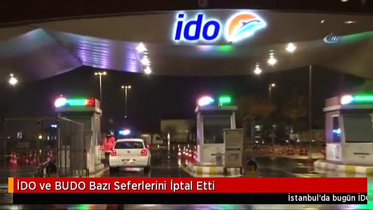 İDO ve BUDO Bazı Seferlerini İptal Etti