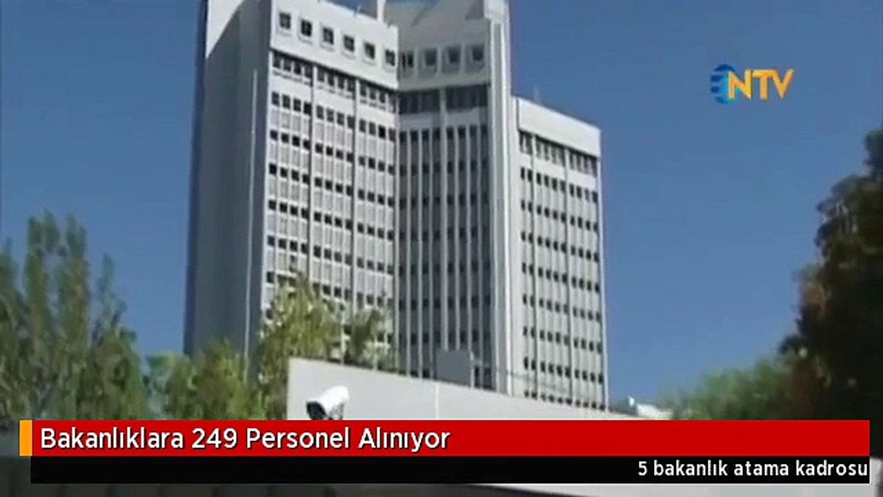 Bakanlıklara 249 Personel Alınıyor