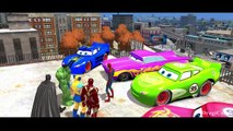 Spiderman Hulk Batman Ironman Wolverine & Disney Pixar Cars Colors Nursery Rhymes for Children