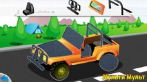 МАШИНКИ - Пазл Собираем Джип - Сars for kids - cartoon about cars