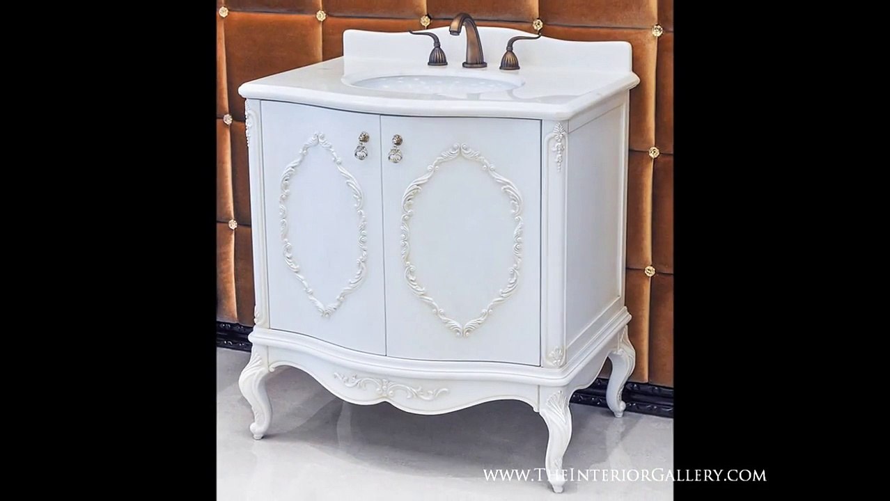The Interior Gallery Reviews | Antique Bathroom Vanity Set White Marble Chester
