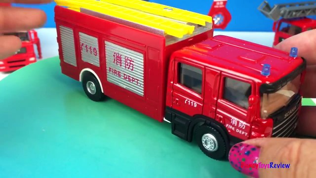 FIRE DEPARTMENT PLAYSET - DIECAST FIRETRUCK OR TANK ENGINE - LADDER TRUCK TOYS FOR KIDS