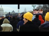 2017 Inauguration snippet from National Mall, speaks to crowd size