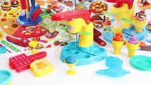 Food Court Set Cooking Machine Play Doh Toy Food DIY Make Ice Creams Waffles Desserts & More Foo