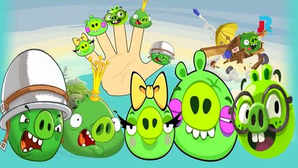 BAD PIGGIES Finger Family Cartoon Animation Nursery Rhymes For Children