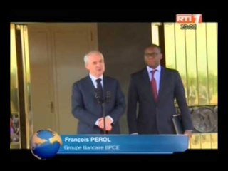 RTI-Le chef de l'état a reçu en audience Francois Perol, responsable du Groupe  Bancaire BPCE