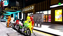 Five nights at freddys Nursery Rhymes Colors Super Motorbike Songs (Songs for Children with Action)
