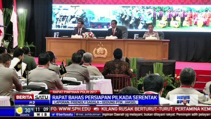 Presiden Hadiri Rapim Polri di Auditorium PTIK Kebayoran Baru