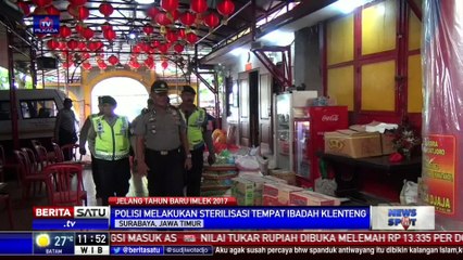 Polsek Tegalsari Sterilisasi Sejumlah Klenteng dengan Metal Detector