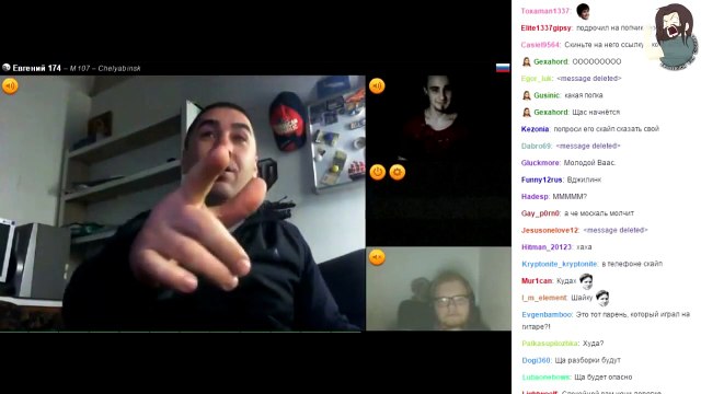 JesusAVGN и Антон в Видео чате (Лучшие моменты) [100% угар] (3 часть)