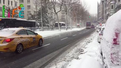 ثلوج اسطنبول 2017 snow istanbul) kar)