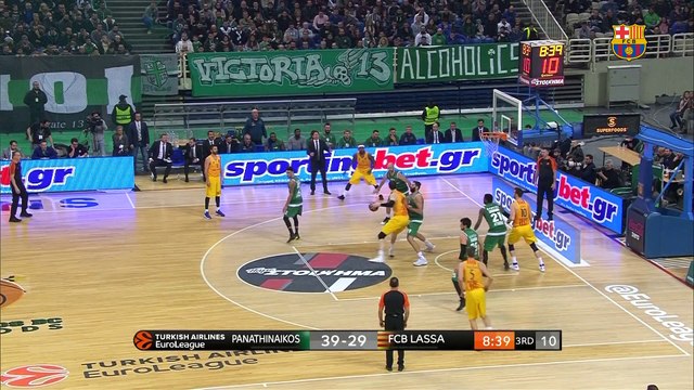 [HIGHLIGHTS] BASKET (Eurolliga): Panathinaikos - FC Barcelona Lassa (71-65)