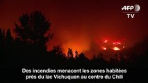 Chili: les feux de forêt menacent les zones habitées