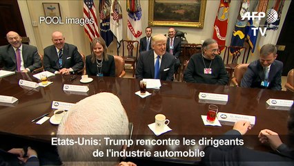Trump rencontre les dirigeants de l'industrie automobile