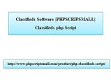 Classifieds Software |PHPSCRIPSMALL| Classifieds php Script