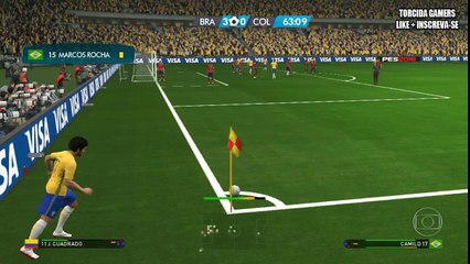 Golaço de Jorge | Brasil x Colômbia (25/01/2017) JOGO DA AMIZADE | #FORÇACHAPE [PES 2017]