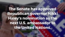 Nikki Haley confirmed as ambassador to United Nations