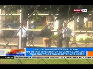 NTG: Gobyerno ng US at PHL, nagkasundo na ikulong sa Camp Aguinaldo si Pemberton