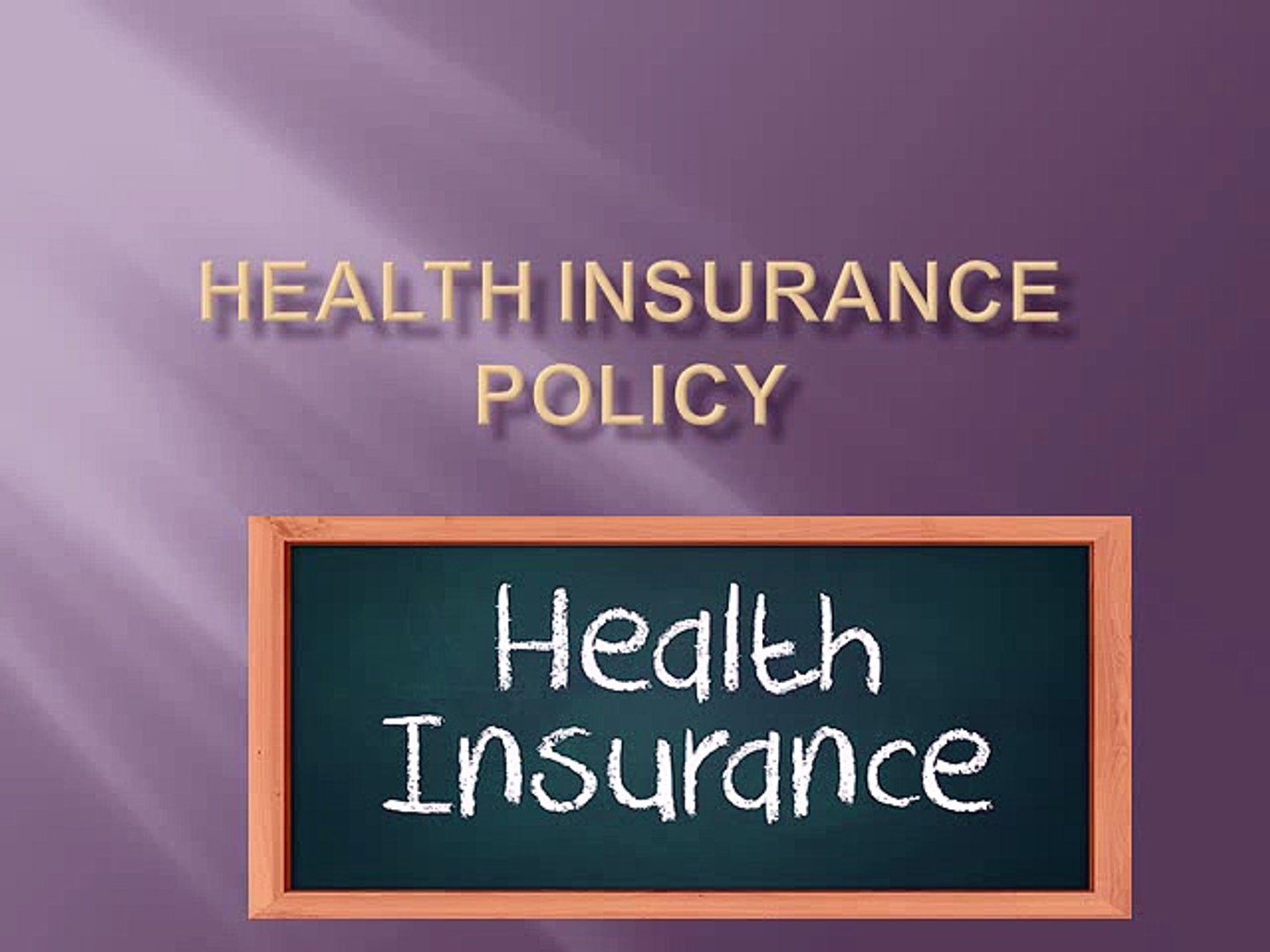 health insurance policy