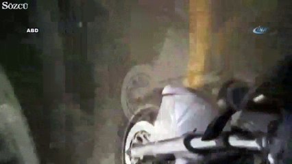 Şaka gibi kazadan yeni görüntü