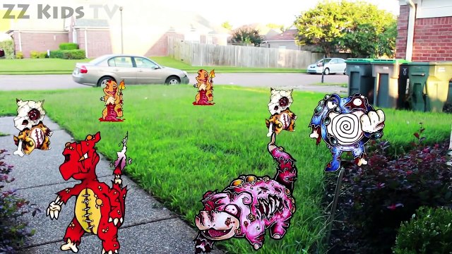 POKEMON GO ZOMBIES vs NERF WAR In Real Life⎜Go Mod⎜Pokemon Game Play ZZ Kids TV Toys Family Fun