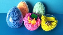 Play Foam Surprise Eggs | Kinder Surprise Toys Disney Princess Sofia Hot Wheels Good Dinosaur