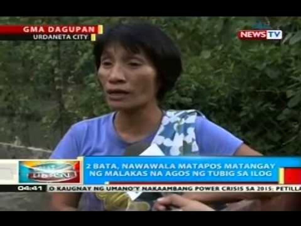 2 bata, nawawala matapos matangay ng malakas na agos ng tubig sa ilog